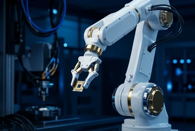 Robotics Automation cinematic concept visual