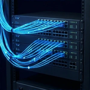 Network Management technology concept illustration